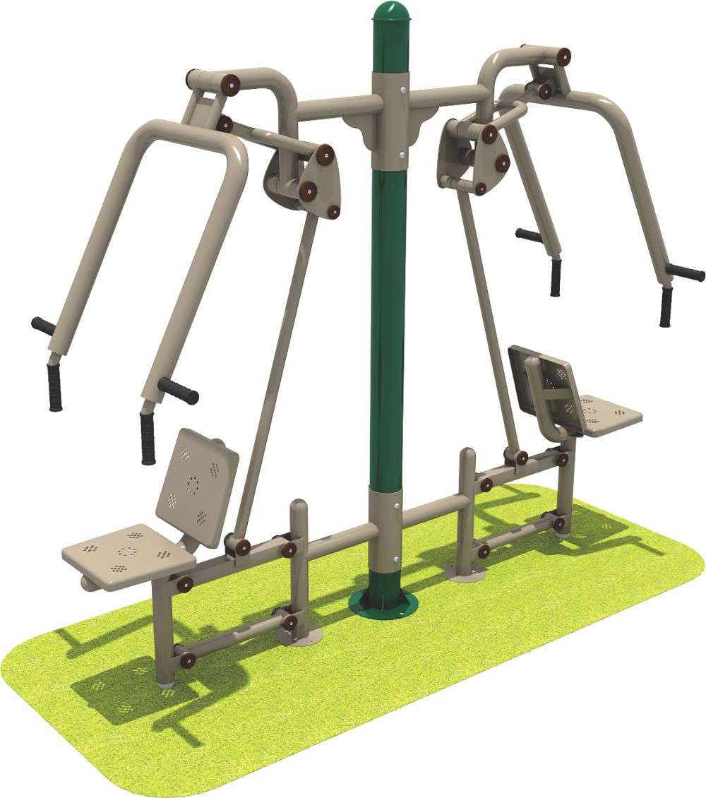 米兰·(milan)-中国运动健身器材 双人坐推器